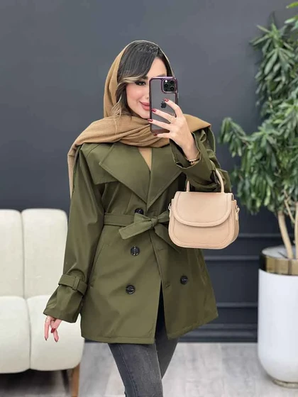 بارانی شش دکمه سرشانه پاگن
