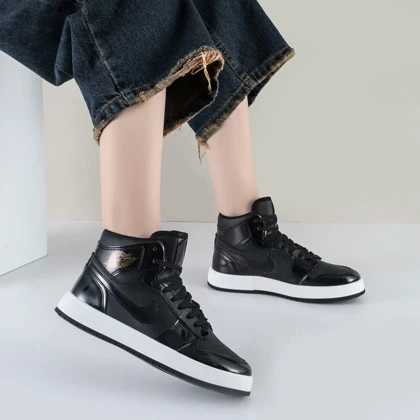 کفش و کتانی رنگ مشکی مدل نایک NIKE Jordan 1 ساق‌دار کد 71611