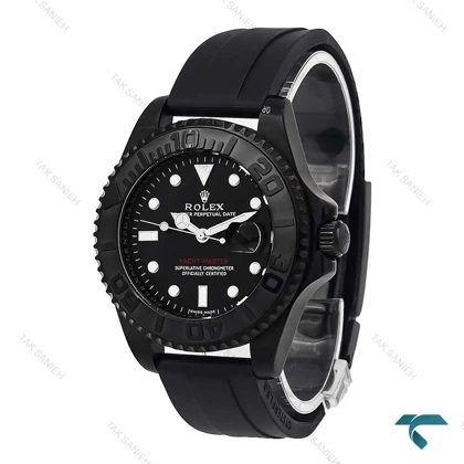 ساعت رولکس یاخ مستر مردانه بند رابر مشکی Rolex-6811-G