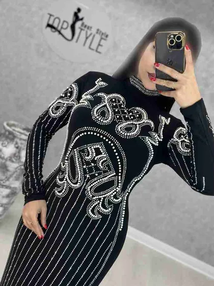ماکسی بلند مرواریدی : 8743
