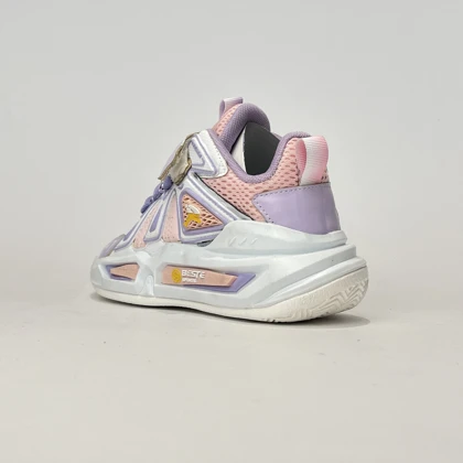 کفش بچگانه نیم ساق یلی سفید صورتی کد M27