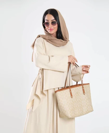 بلوز دامن کنار گره‌ای