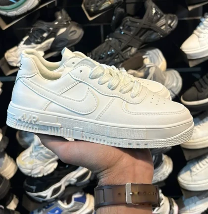 کتانی زنانه ایرفورس ساده سفید