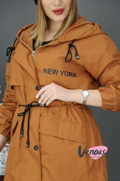 بارانی کلاهدار NEW YORK