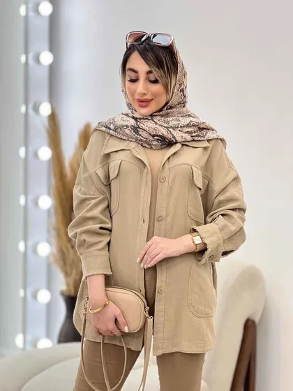 مانتو چهار جیب مهلا