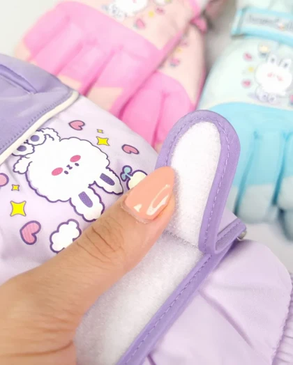 دستکش بچه‌گانه شمعی ضدآب توکرکی طرح برفی