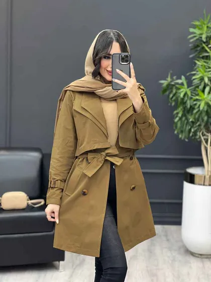 بارانی یقه دوبل
