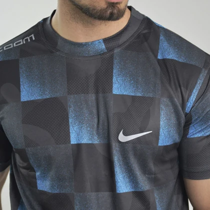 تیشرت ورزشی مردانه نایک مدل GMS-Dri Fit-4K0958 آبی تیره
