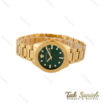 ساعت ورساجه Greca زنانه طلایی صفحه سبز Versace-5053-L