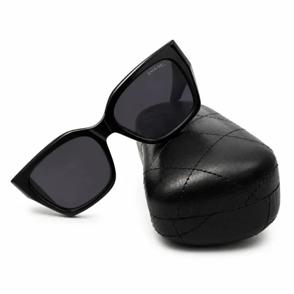 عینک آفتابی زنانه مدل شنل chanel سبک گربه‌ای