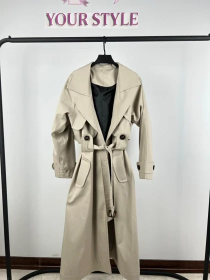 ترنچ کت بلند 7708