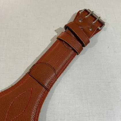 کمربند بدنسازی چرمی اعلا(طول حدودی 110 الی 120 سانت) کد 8477