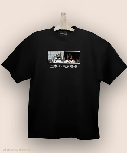 تیشرت لش مردانه و زنانه طرح توکیو غول شخصیت کانکی کد 955