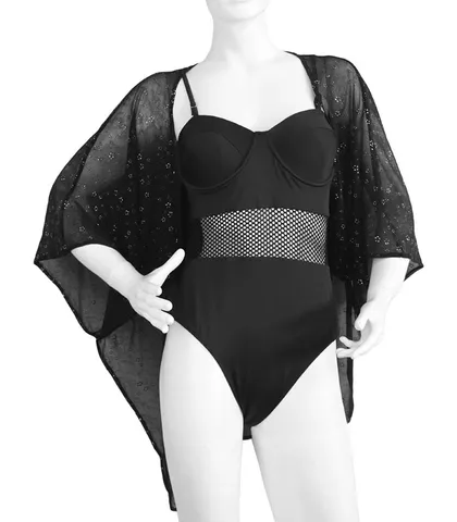 رو مایویی حریر Neev نیو کد Sunset 8501 مشکی Black