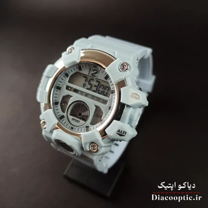 ساعت مچی دخترانه دیجیتالی برند جی شاک مدل G1267 بند رابر