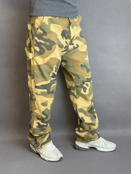 شلوار چریکی نیم بگ مردانه PULL & BEAR ساده 13
