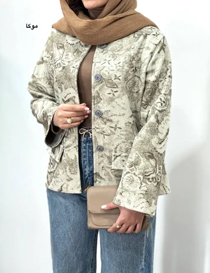 پالتو کتی فوتر طرحدار آتوسا