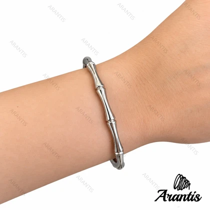 دستبند بنگل سیلور زنانه مدل w-10841