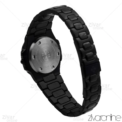 ساعت پتک فیلیپ ناتیلوس زنانه مشکی صفحه مهندسی 106060