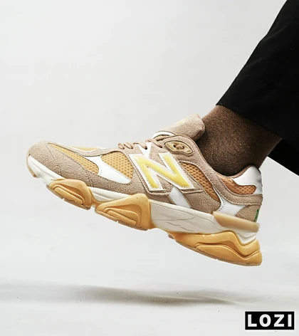 کفش کتانی مردانه قهوه ای سفید NEW BALANCE 9060