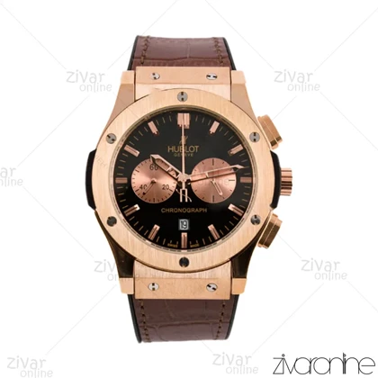ساعت هابلوت مردانه کلاسیک فیوژن سه موتوره بند چرم قهوه ای 102220