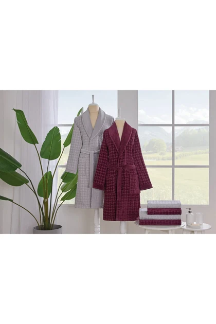 ست حوله‌ای خانوادگی Özdilek مدل Tricot Kadife پنبه‌ای