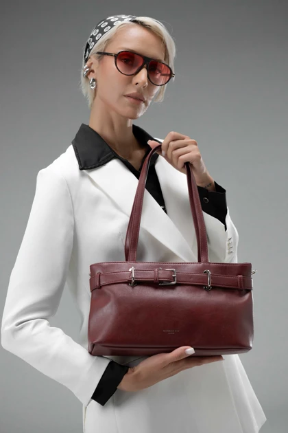 کیف دستی زنانه چرم مصنوعی دسته دار دیوید جونز DAVIDJONES