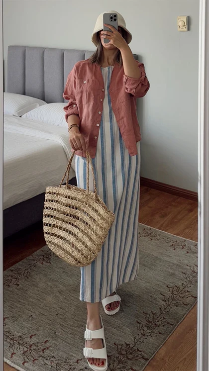 شومیز لینن آیزاک میزراهی CH215