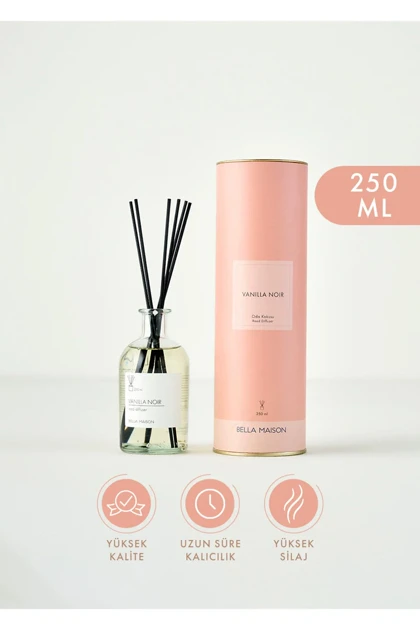 خوشبوکننده اتاق چوب‌دار Bella Maison مدل Vanilla Noir