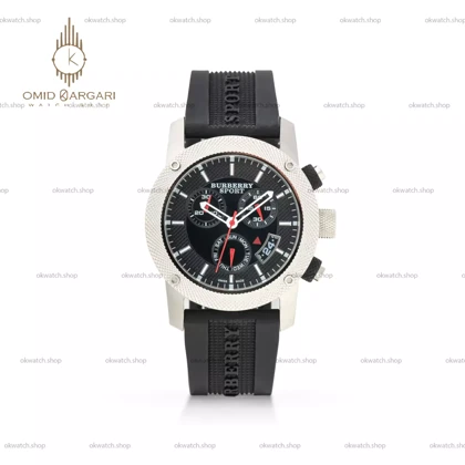 ساعت مچی بربری سه موتوره فول دیت مشکی Burberry