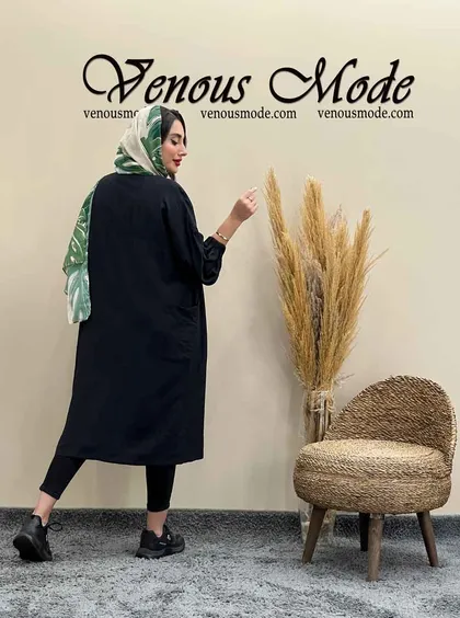 مانتو بلند بالاژیله آستین کش