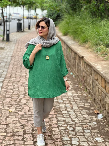 مانتو جلو بسته ناز