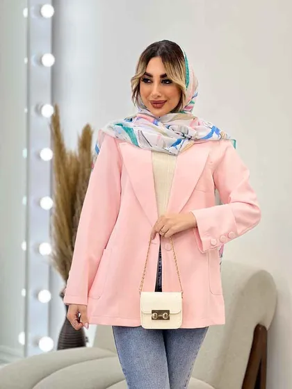 مانتو مازراتی یقه انگلیسی تک جیب