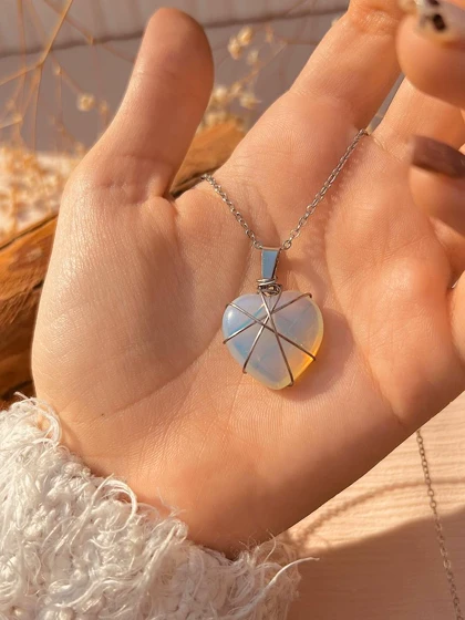 گردنبند قلب اوپال باربی