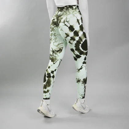 لگ سیملس ورزشی زنانه مدل G0017 سبز آدامسی