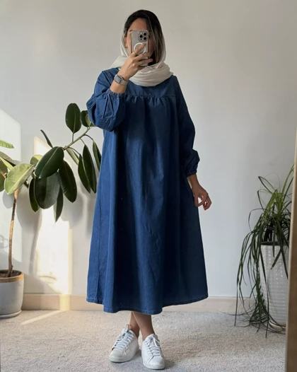 مانتو کفتان جین 5