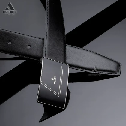 کمربند چرم ریلی Rolex Leather Ratchet Belt BL30