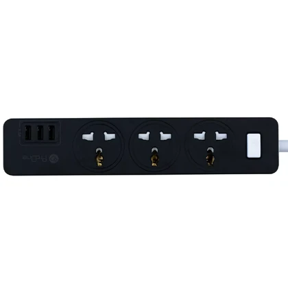 چند راهی برق ارت دار سه سوکت و سه یو اس بی پرووان PPS615U