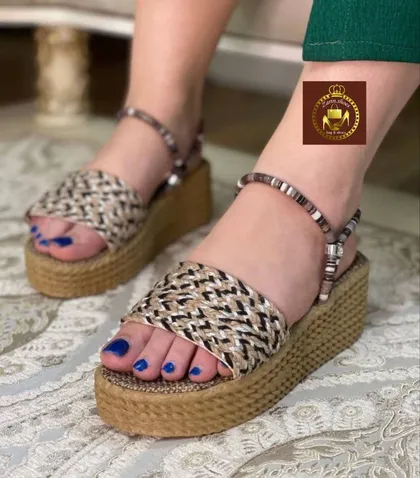 صندل کنفی دور مچی دوحالته لژدار زنانه F 38