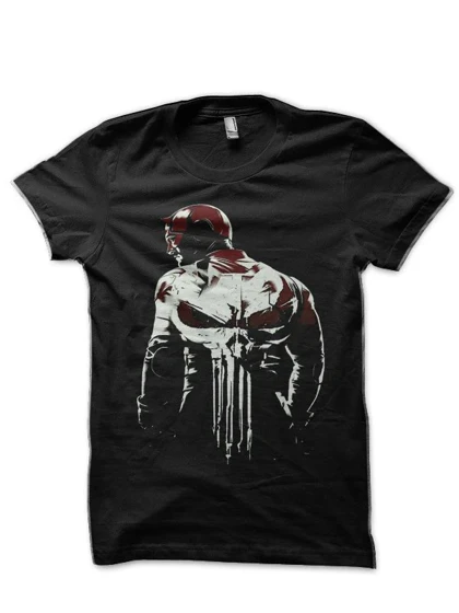 تیشرت دردویل طرح ترکیبی دردویل و پانیشر Daredevil and Punisher design t-shirt