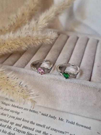 انگشتر جواهری (طرح یکی بخر 3تا ببر) 01