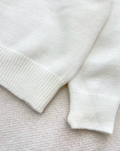 ژاکت بافت گل و مروارید مدل 2 کد 5250