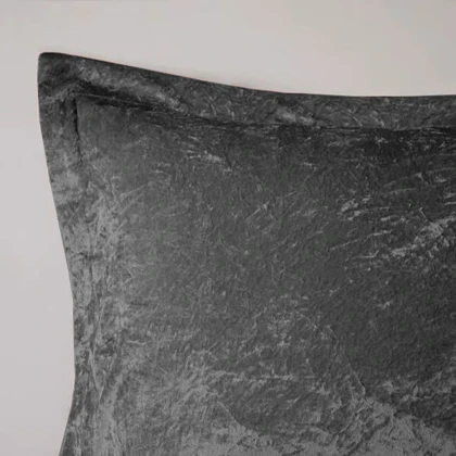 روتختی مینیمال مخمل طرح لوزی طوسی تیره کد 101300