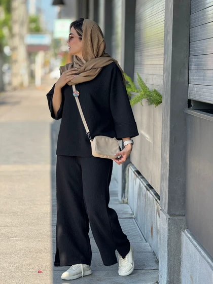 ست مانتو شلوار گیسو