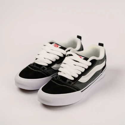 ونس نواسکول مشکی طوسی/Vans Knu Skool Black Gray