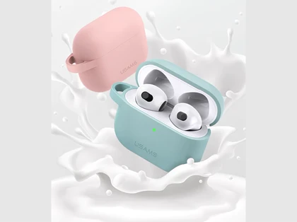 کاور سیلیکونی ایرپاد 3 اپل برند یوسامز USAMS BH741 Protective TPU Case For AirPods 3