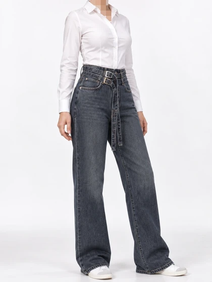 شلوار جین 300015276 Twin Belt