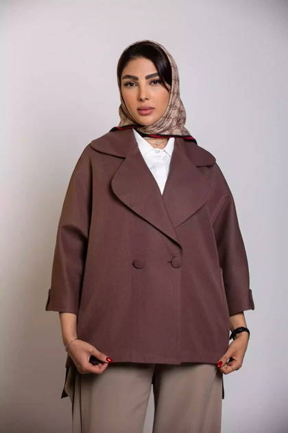 مانتو کتان کجراه سارینا