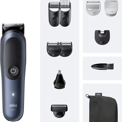 ماشین اصلاح چند کاره براون Braun مدل AIO7540 سری 7 با کیت 11 کاره