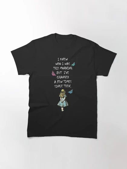 تیشرت آلیس در سرزمین عجایب | Alice In Wonderland Quote کد 222066